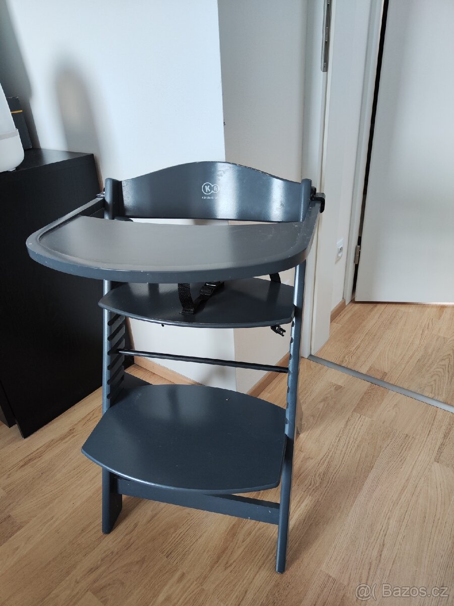 Kindercraft židlička jídelní Enock Grey