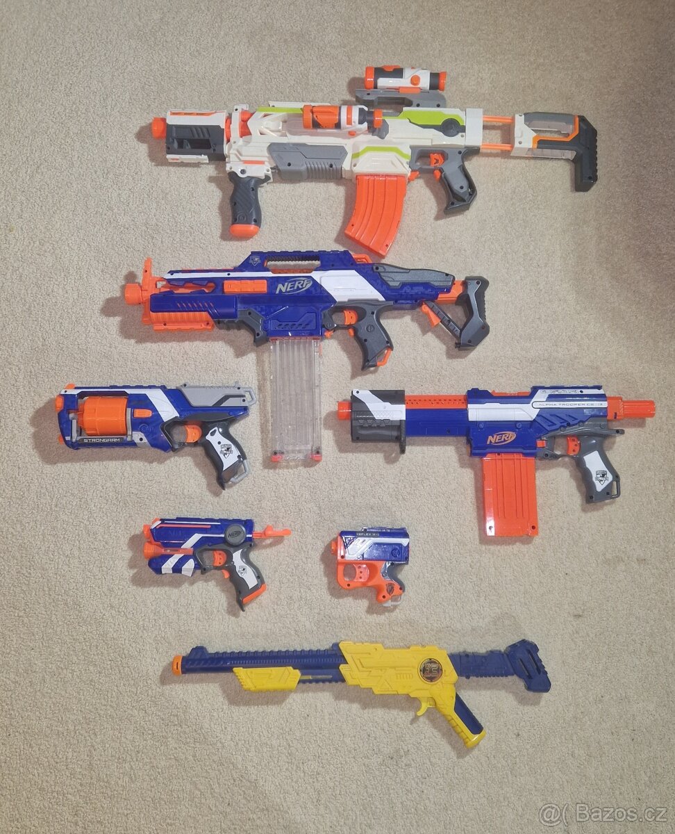 Nerf - zbraně na pěnové náboje