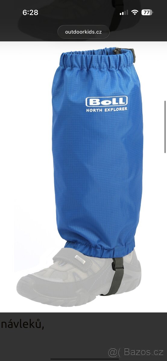 Prodám dětské návleky zn. Boll - modré - L