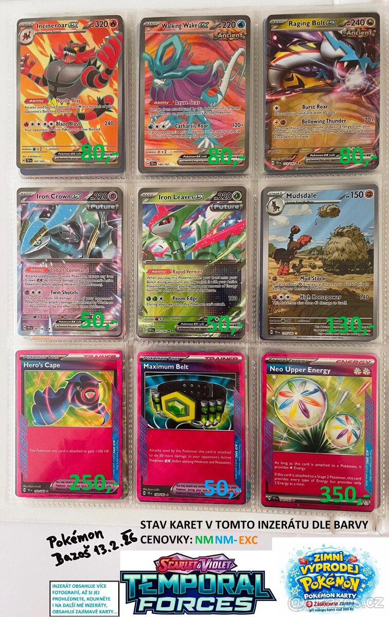 KUSOVÉ KARTY TCG POKÉMON (ORIGINÁL KARTY) (2)