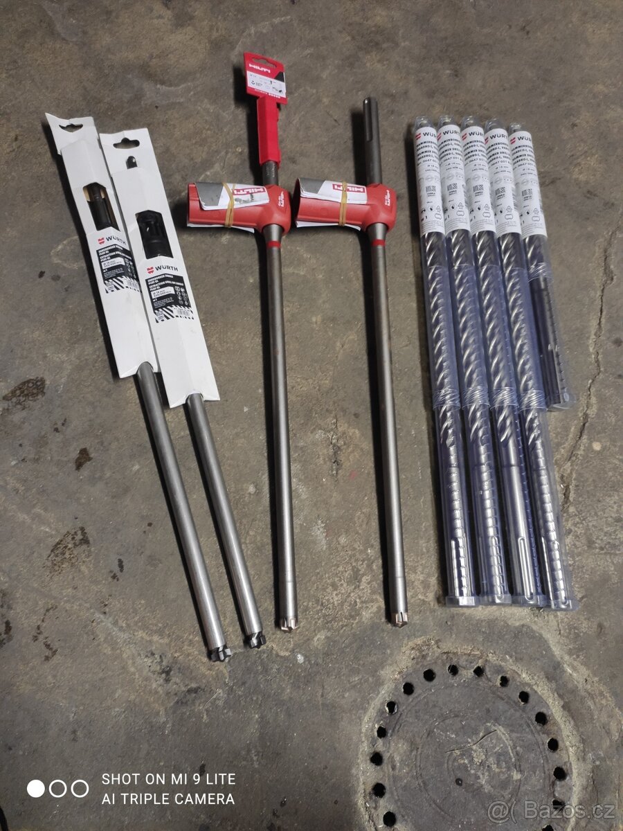 Hilti Wurth vrtáky