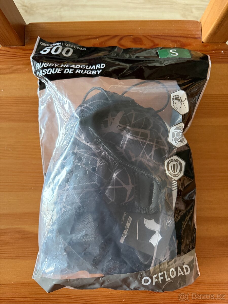 dětská helma na rugby OFFLOAD vel. S (54-55cm), černá