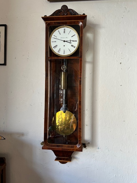 Měsíční hodiny biedermeier originál - dachle.