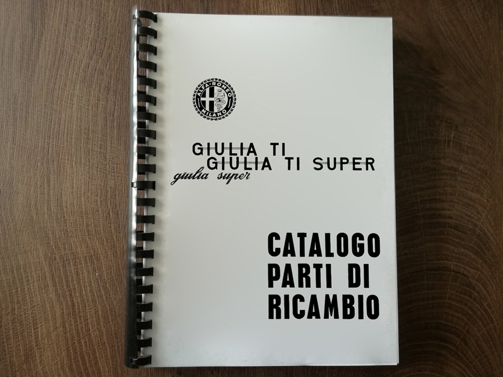 Katalog dílů Alfa Romeo Giulia TI / Super