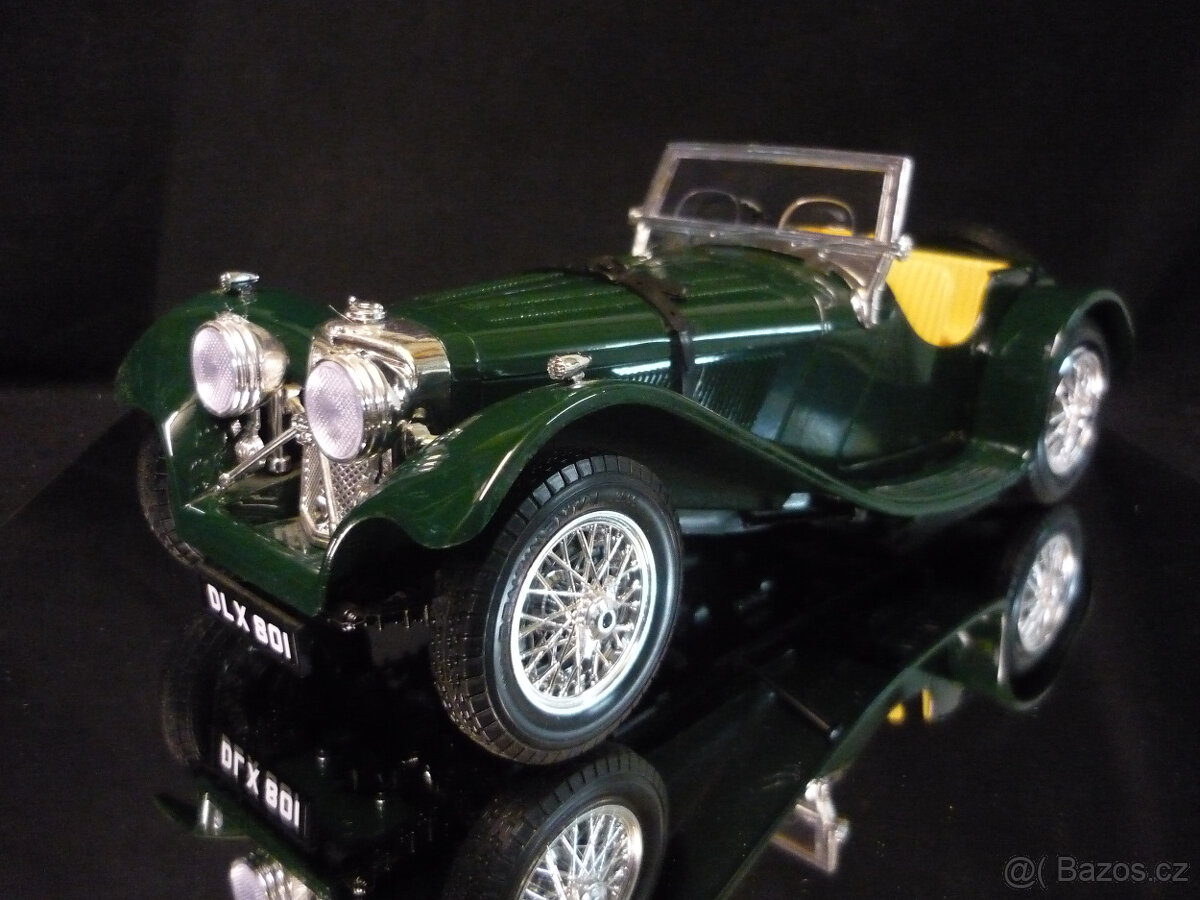 Jaguar SS100 1937 zelený Bburago 1/18