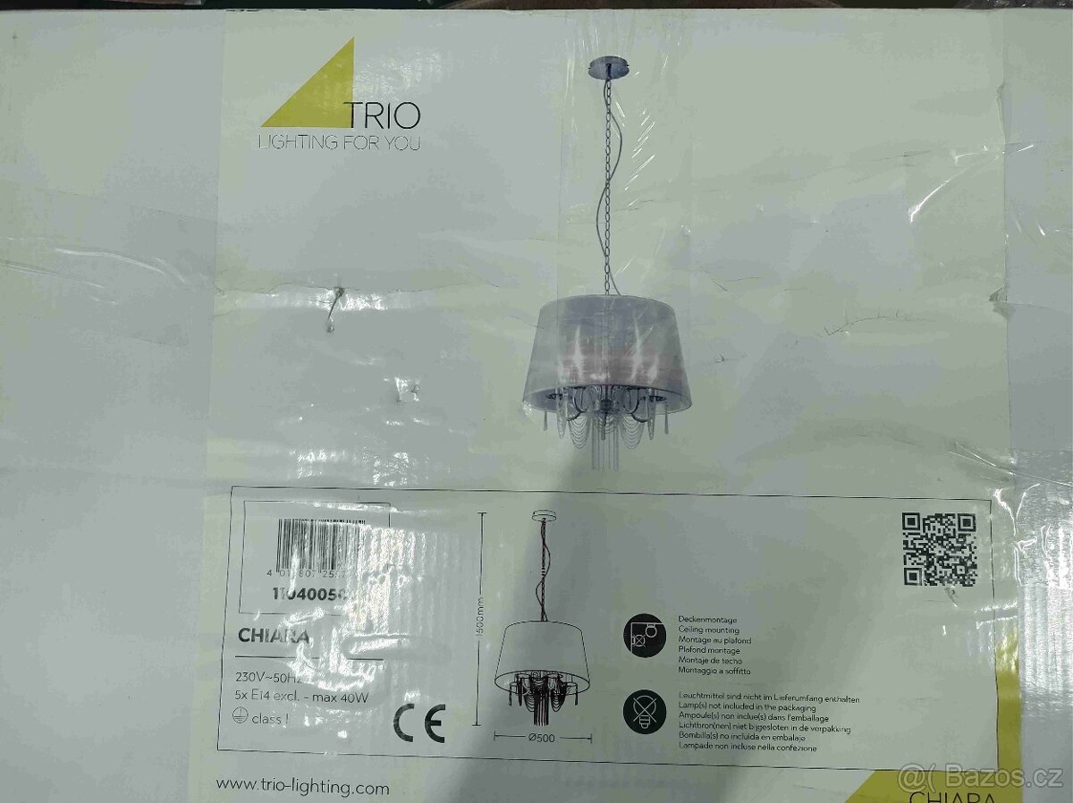 LUSTR TRIO CHIARA - 5x E14 - nové