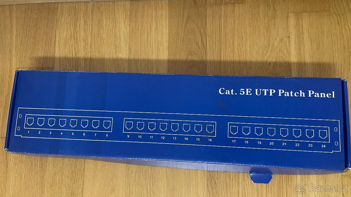 Patch panel 24 port Cat5e (nový)