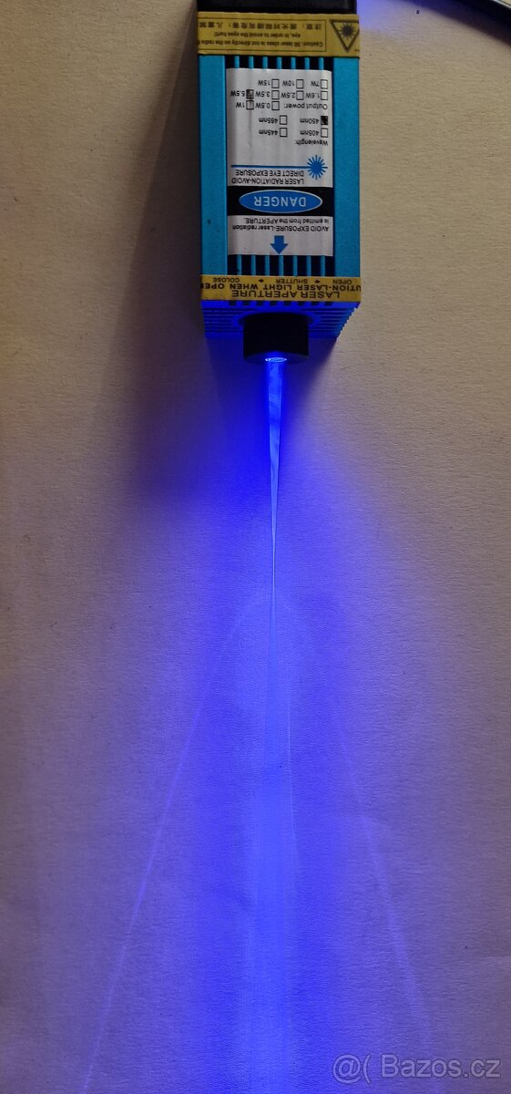 Laserový modul 450 nm – PWM/TTL, 12 V