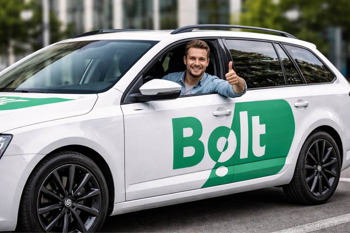 Řidič Bolt – výdělek až 2 000 Kč/den (DPP)
