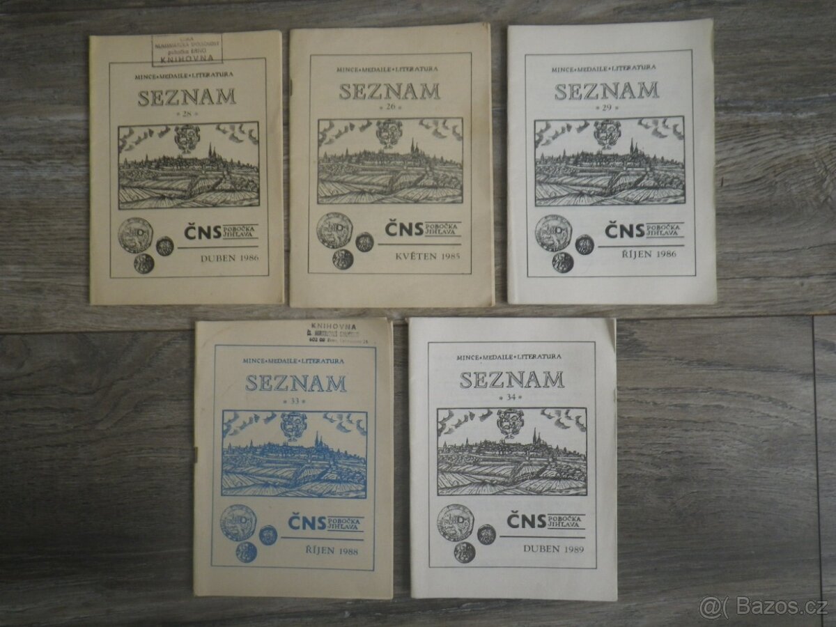 ČESKÁ NUMISMATICKÁ SPOL. AUKČNÍ KATALOGY