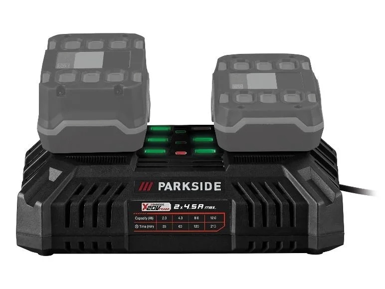 Dvojitá rychlonabíječka PARKSIDE® PDSLG 20 B1