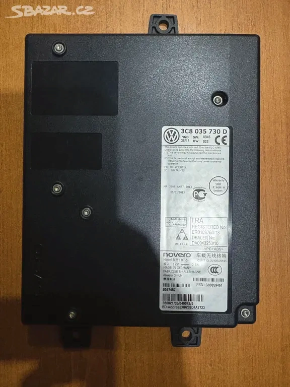 Bluetooth/handsfree jednotka Vw/ Škoda 3C8035730D