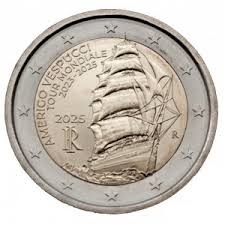 2€ Taliansko 2025/1 - Amerigo Vespucci