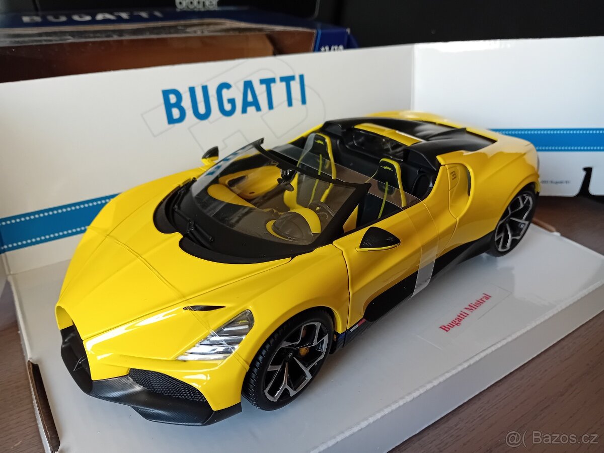 Bugatti a Ferrari 1:18 Burago