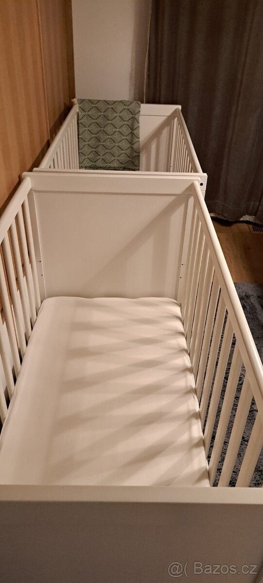 IKEA SUNDVIK 2ks - Postýlky, matrace a bohatá výbava