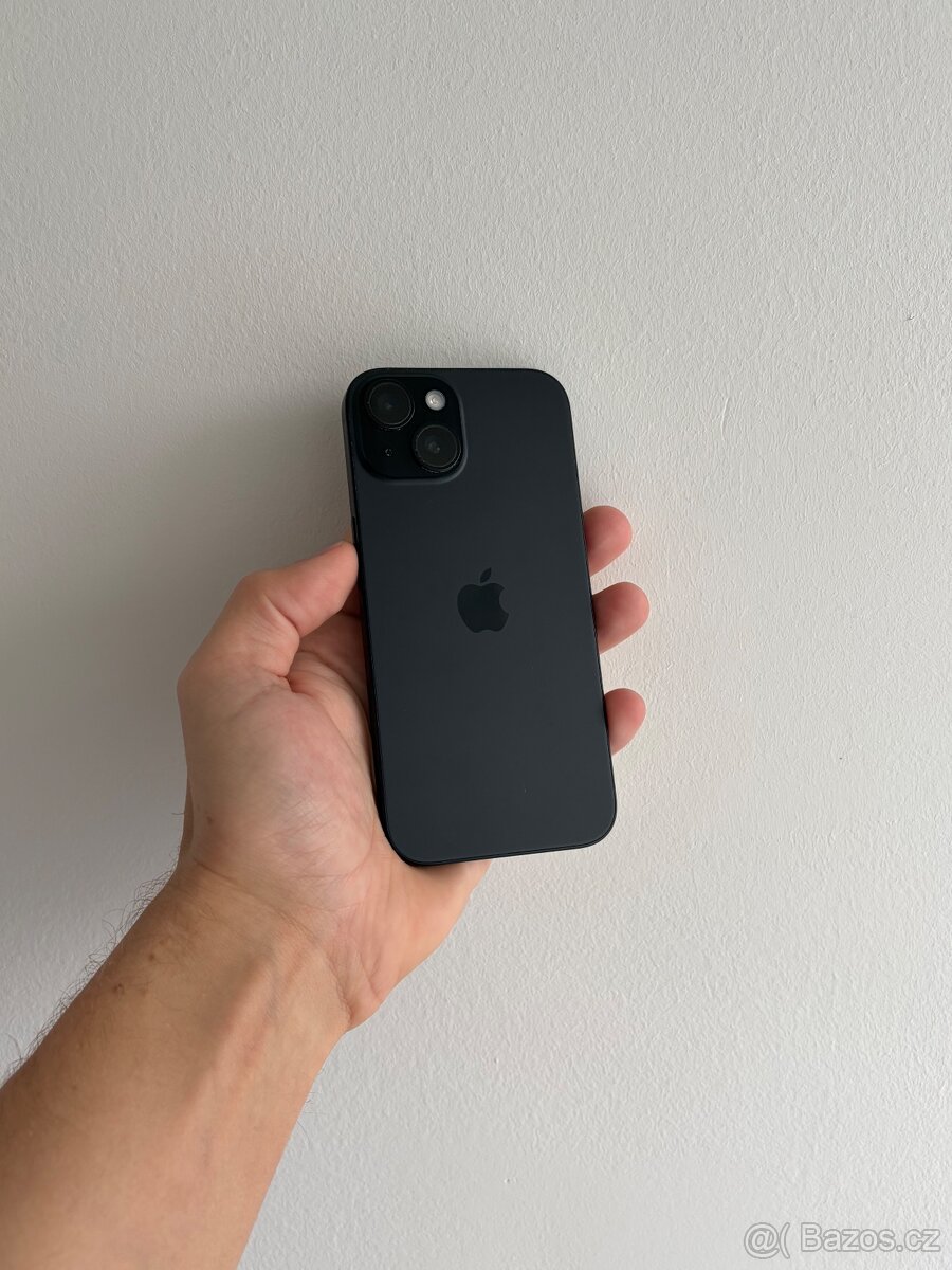 APPLE IPHONE 15 512GB ČERNÝ, ZÁRUKA, 100% BATERIE