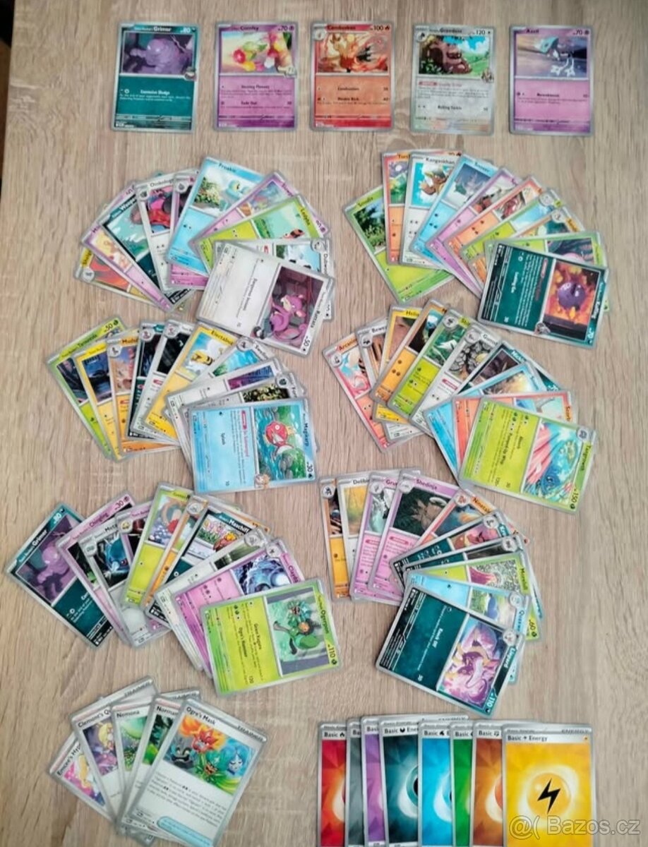 Pokémon karty, originál, 78 ks