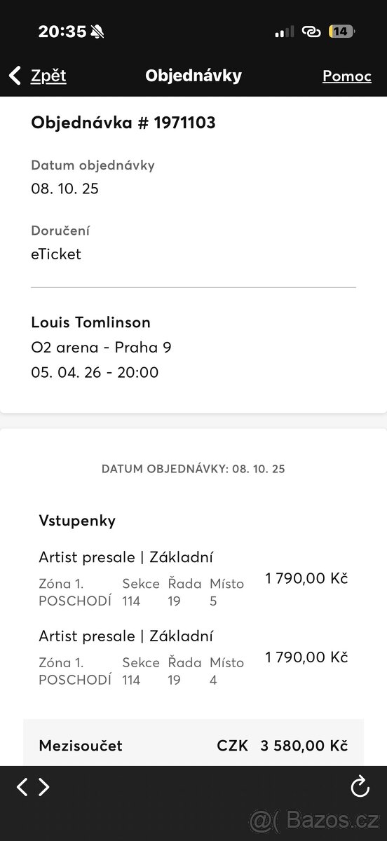 Lístky na koncert Louise Tomlinsona