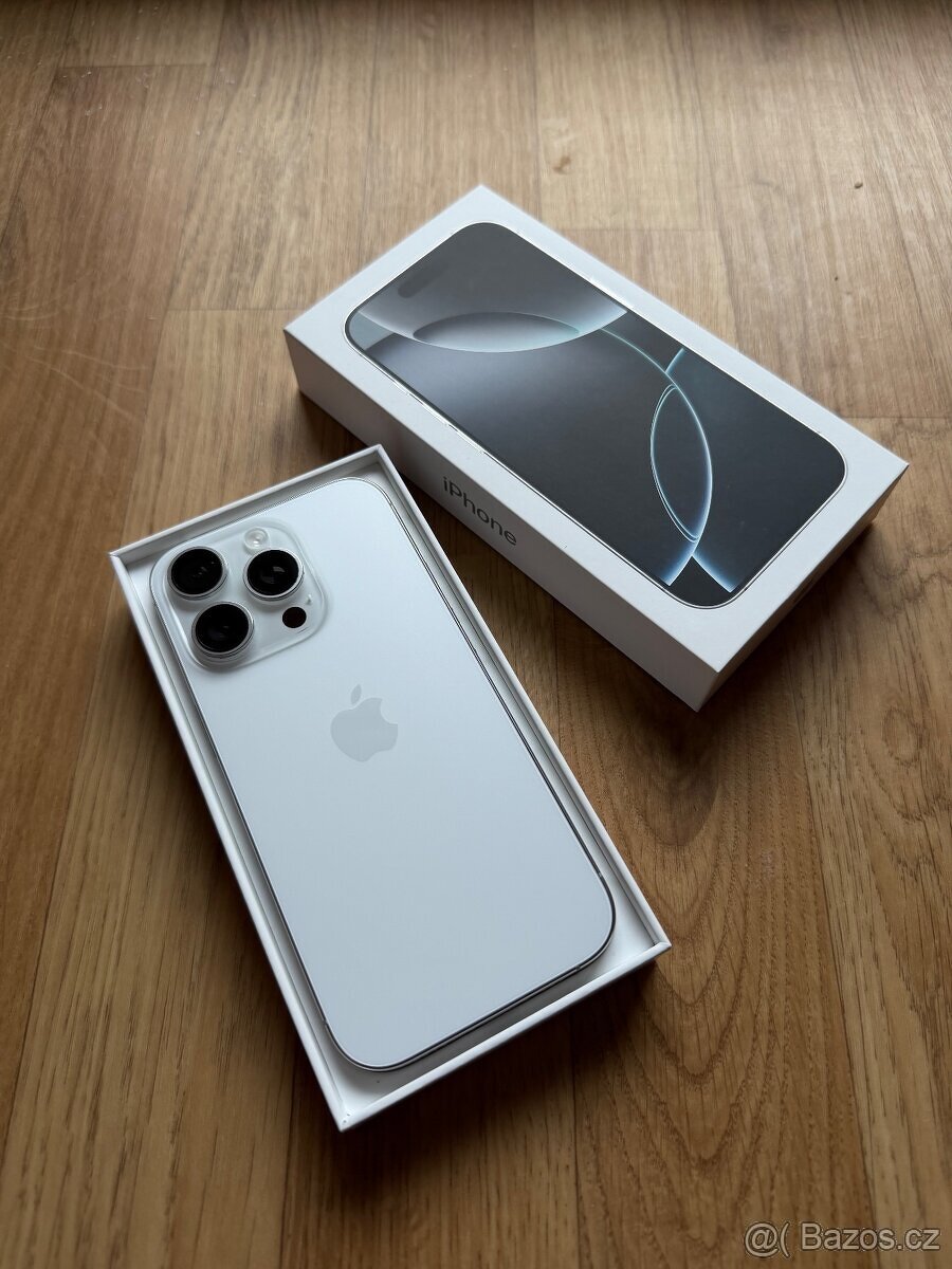 Apple iPhone 16 Pro 128GB bílý titan