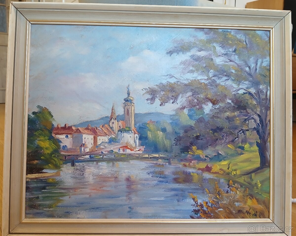 Zámek u řeky- Obraz