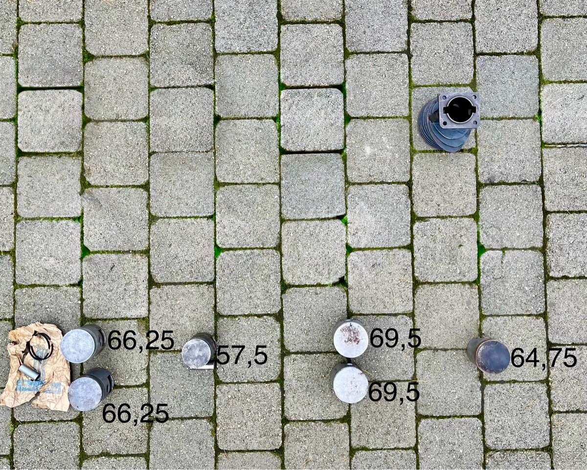 Jawa 100 Robot, perak - válec a písty