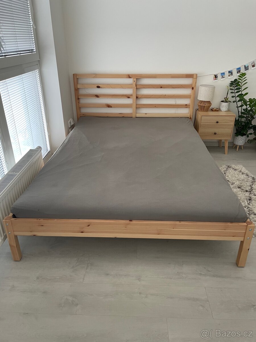 Postel Tarva 140x200 s roštem Luröy