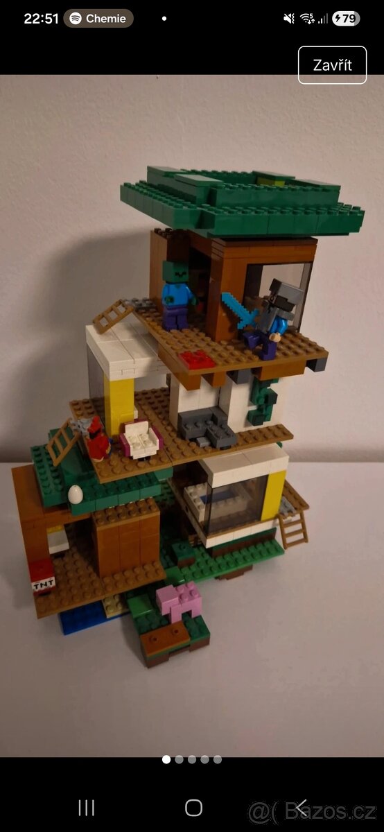 LEGO Minecraft/ Moderní velký dům na stromě