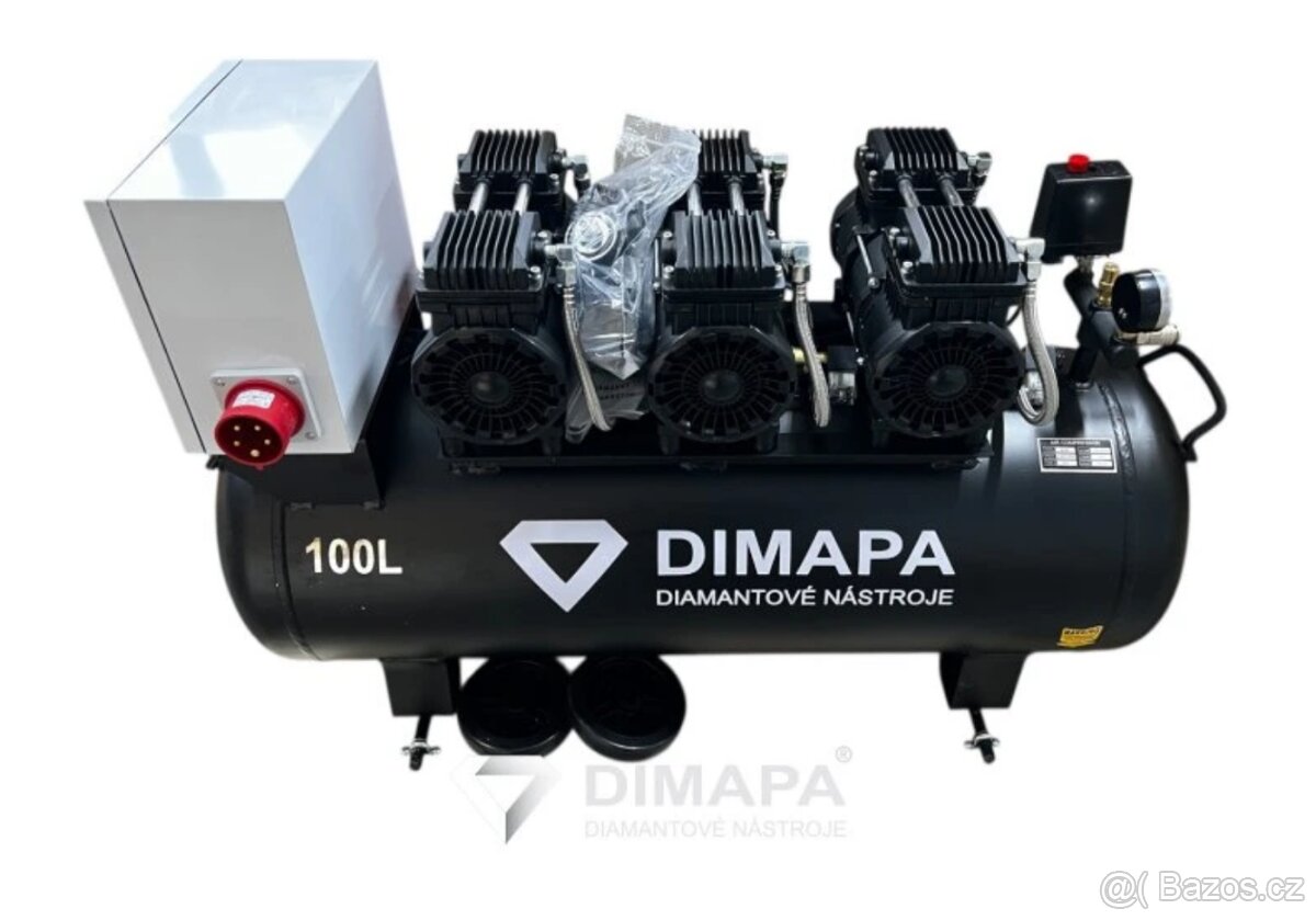 Extra tichý kompresor 100l 400V