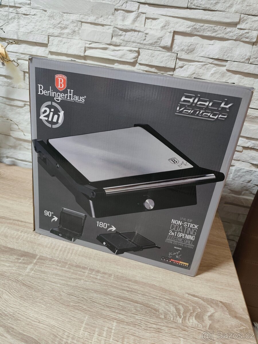 Nový zabalený kontaktní gril