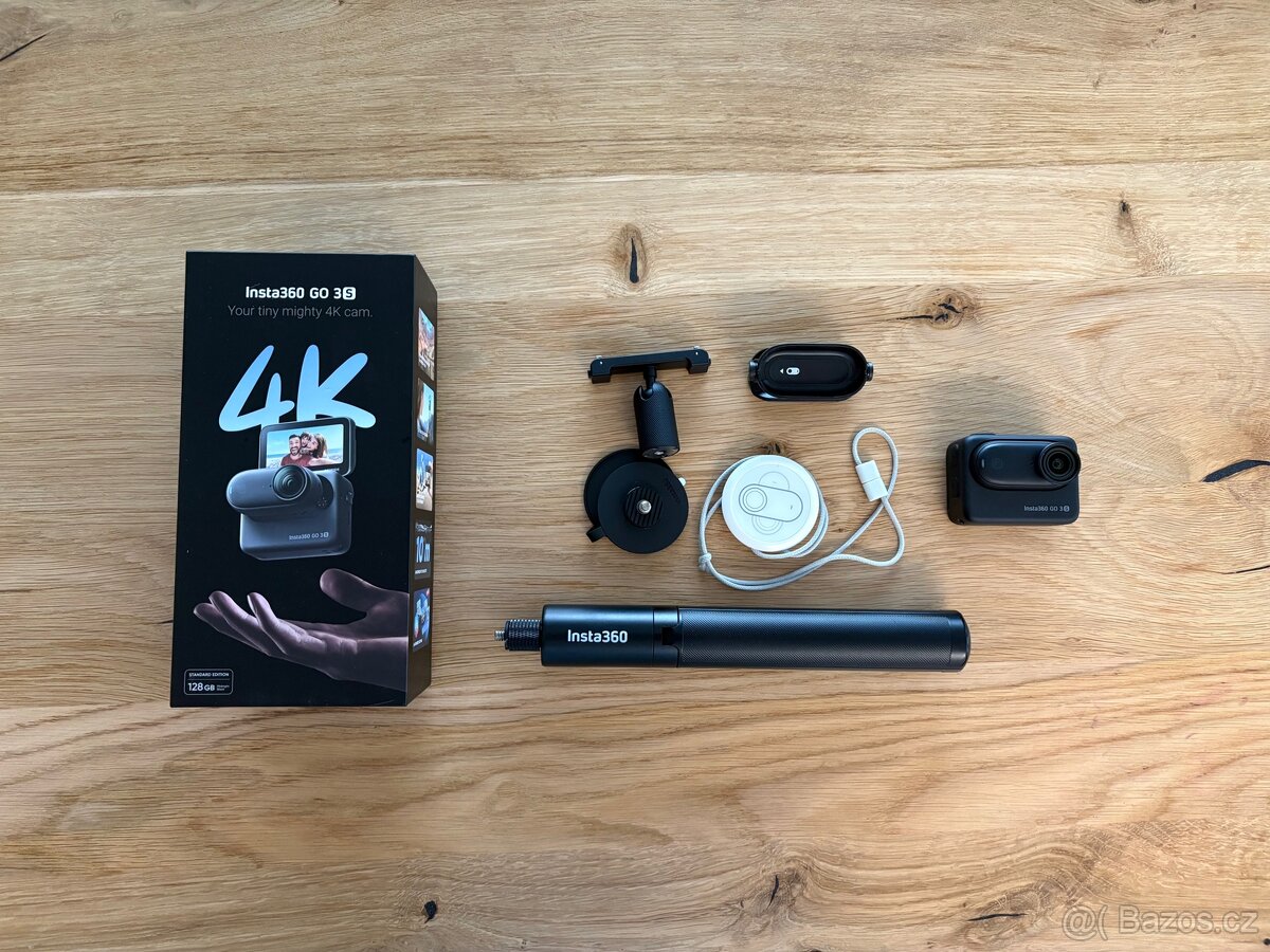 Insta360 GO 3S (128 GB) + Invisible Selfie Stick – V záruce