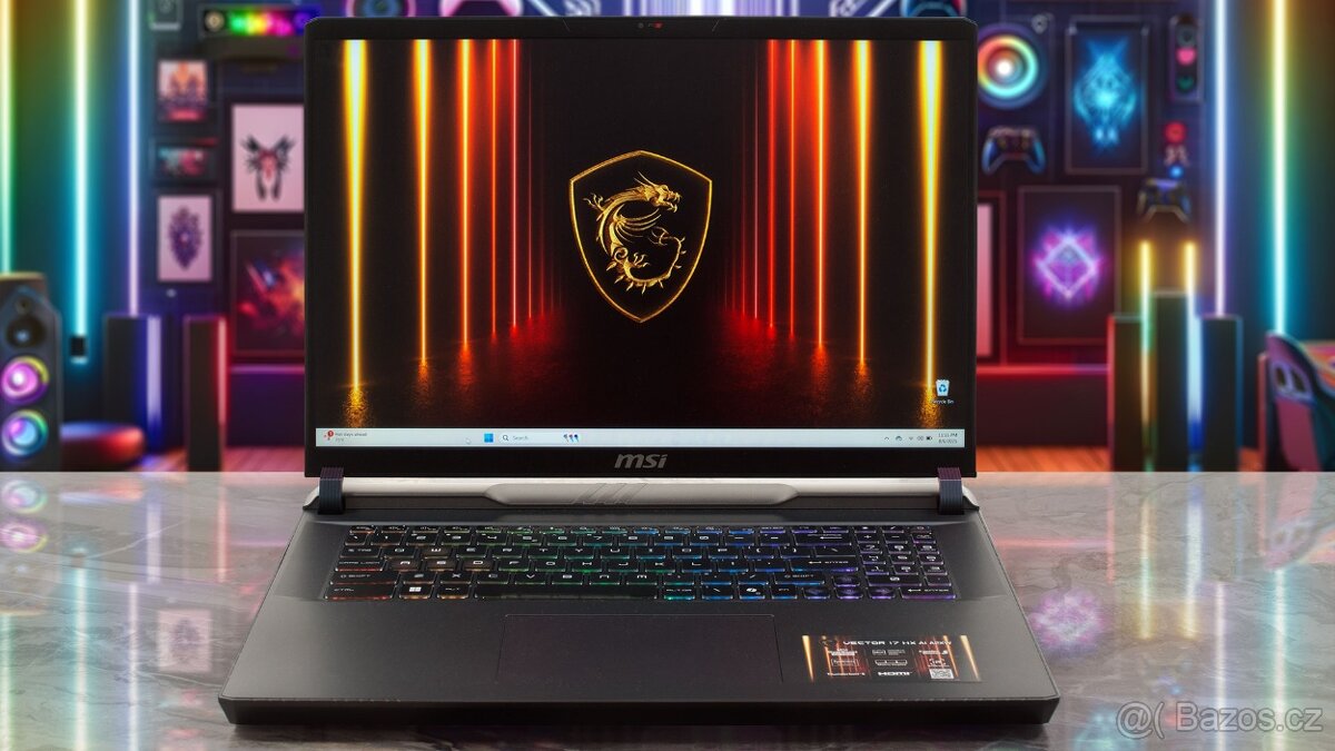 Herní 17" notebook MSI Vector | RTX 5080 | Ultra 9 | 240 Hz