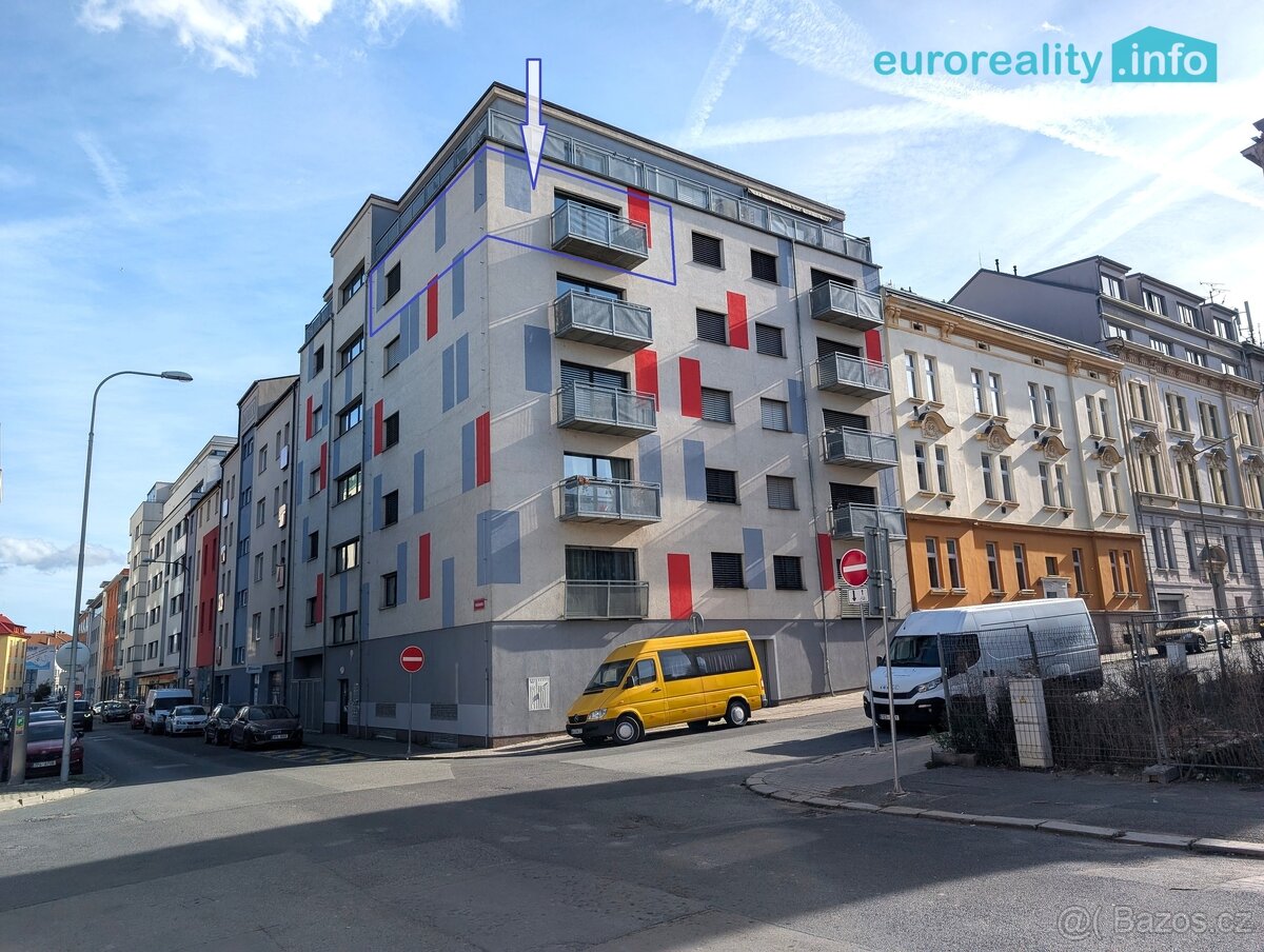 Prodej, byt 2+kk, 63 m2, Poděbradova, Plzeň