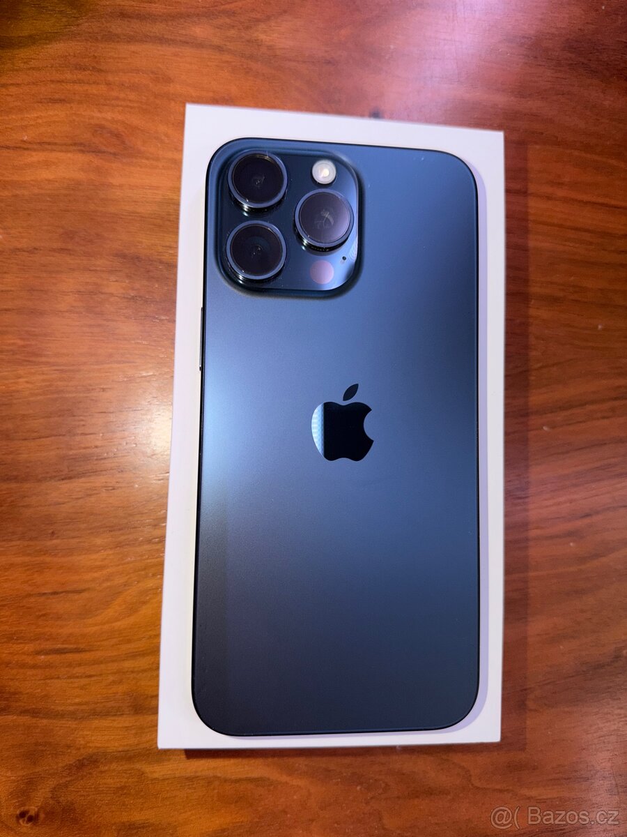 iPhone 15 Pro Max 256GB – modrý titan | TOP STAV