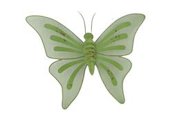 Deco Vlinder Fab 44x3,5x33cm groen