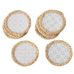 Boltze Home Onderzetter 'Portofino, 4 -delig Dia.12cm Polyester En