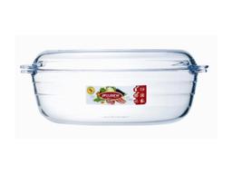Arcuisine Schaal Met Deksel Ovaal Glas 3L