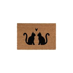 Clayre & Eef Deurmat Katten Kokos 60x40x2cm