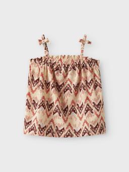 Name it zomer top S/S meisjes - print beige - Nkfhamsa