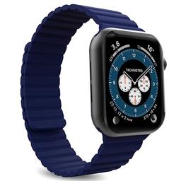 Puro Icon Link Apple Watch Series SE/6/5/4/3/2/1 Band - 44mm, 42mm - Blauw