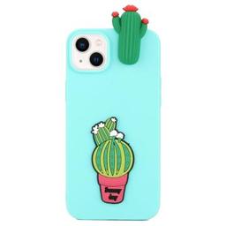 3D Cartoon iPhone 14 Plus TPU Hoesje - Cactus