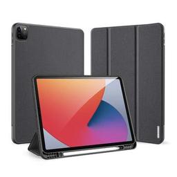 iPad Pro 12.9 2020/2021/2022 Dux Ducis Domo Tri-Fold Smart Folio Hoesje - Zwart
