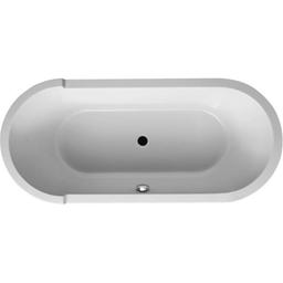 Duravit Starck kunststof bad acryl ovaal vrijstaand 180x80x46cm met paneel met poten wit 700010000000000