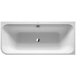 Duravit HappyD 2 kunststof bad acryl rechthoekig met rugsteun rechts 180x80x46cm met aangevormde mantel met poten wit 700317000000000