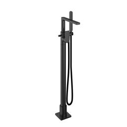 Hotbath Gal Badmengkraan met draaibare uitloop vloermontage Geborsteld Gunmetal PVD GL077BGP