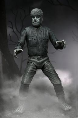 Universal Monsters: Ultimate Wolf Man Black and White 7 inch Action Figure