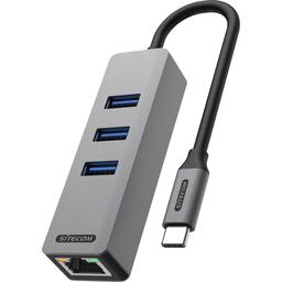 USB-C naar Ethernet + 3 x USB Hub Dockingstation