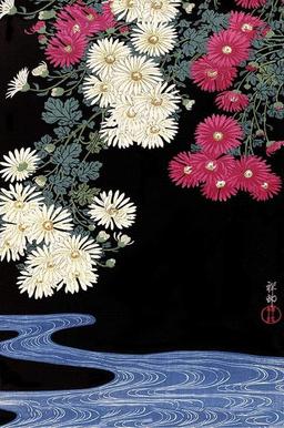 Pyramid Ohara Koson Chrysanthemum and Running Water Poster 61x91,5cm