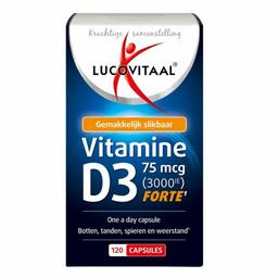 Lucovitaal Vitamine D3 D3 75mcg (3000IE) Forte 120 capsules