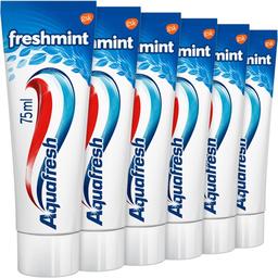 6x Aquafresh Tandpasta Freshmint Frisse Adem 75 ml