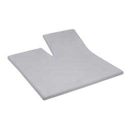 Damai Splittopper Single Split Hoeslaken Biologisch Katoen Satijn - Light Grey 180x220cm